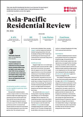 The Asia-Pacific Residential Review for H1 2021 | KF Map – Digital Map for Property and Infrastructure in Indonesia